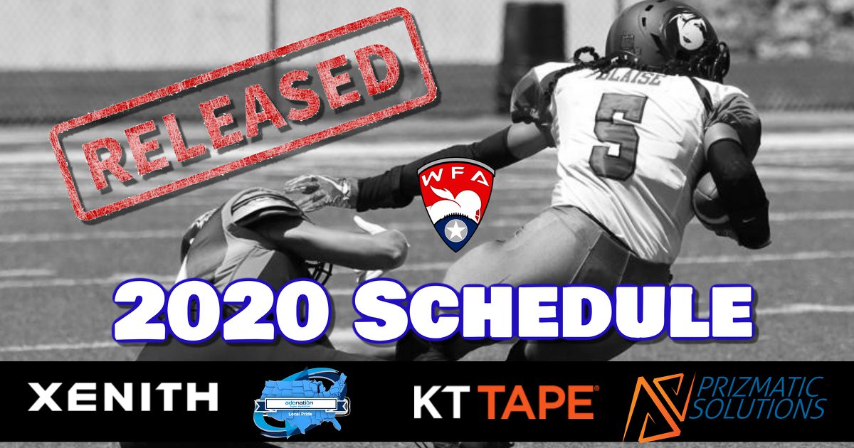 WFA 2020 Schedule Released Women's Football Alliance