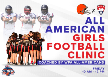 WFA and Cleveland Browns host Girls Football Clinic