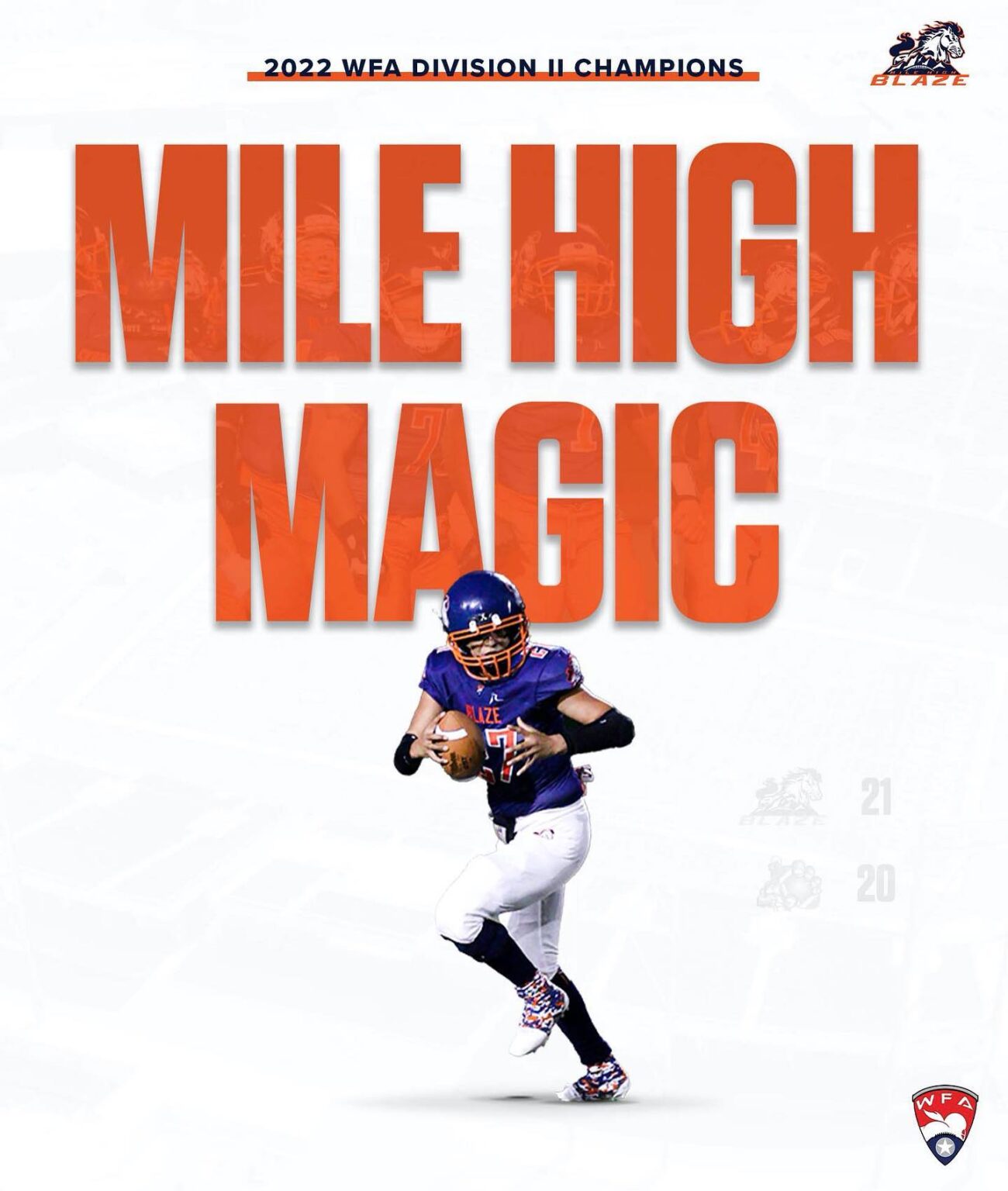 Congratulations to the 2022 National Champions! Women's Football Alliance