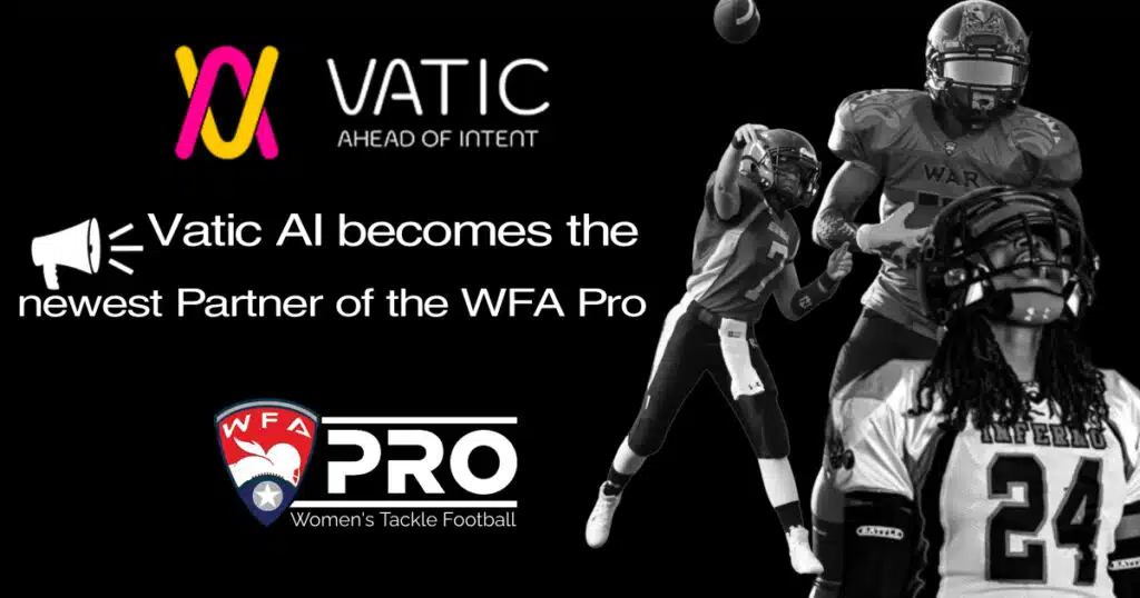 Vatic AI Announces Major Sponsorship of Women's Football Alliance