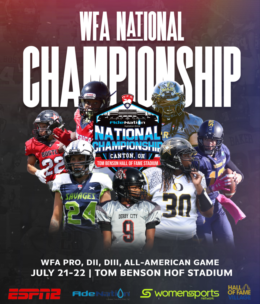 The Women's Football Alliance championships are being held in Canton