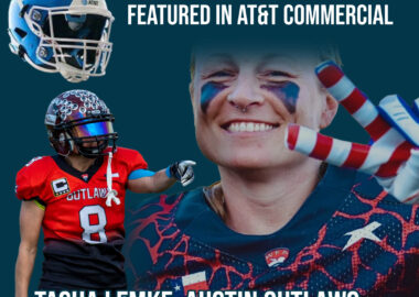 WFA Player Tasha Lemke, Pioneer for Deaf Football Players, Featured in AT&T Commercial Promoting Helmet Technology
